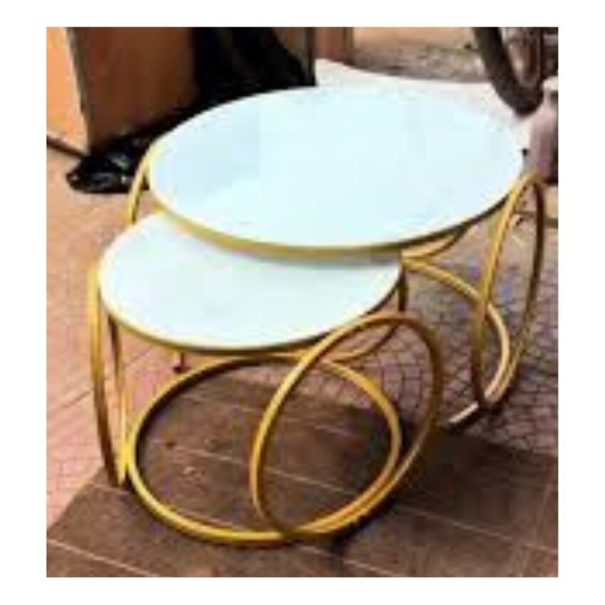 Round Nesting Table-Elegant and Space-Saving