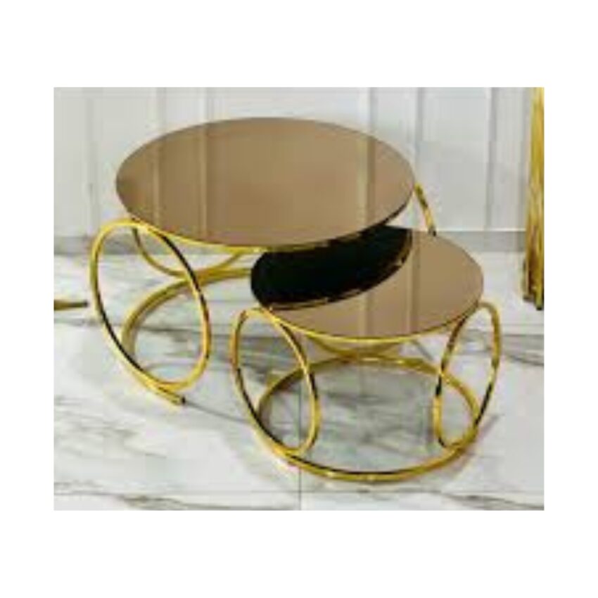 Round Nesting Table-Elegant and Space-Saving