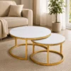 Marble Nesting Coffee Table Set