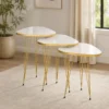 Marble Top Side Table Set