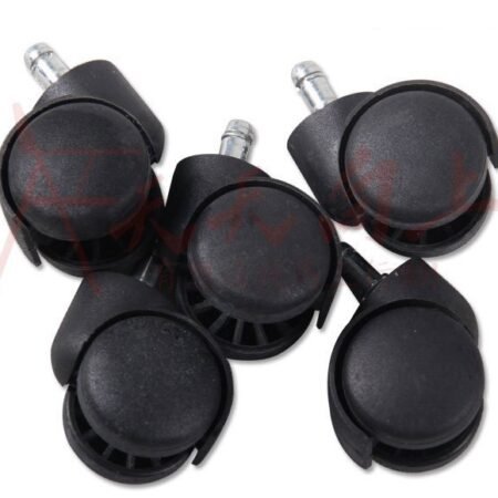 Silent Office Chair Caster Wheels Set (5-Pack, Black)