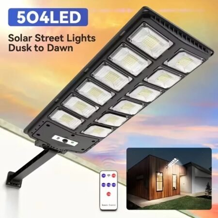 80000LM 8500K LED Solar Street Light 800W Commercial Oudoor Lights Outdoor Waterproof Hight Brightness LED, Dusk To Dawn Solar Street LightsRoad Area Lamp For Yard, Deck, Garden