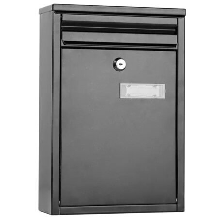 Lockable Wall Mount Mailbox (Galvanized Iron, 2 Keys)