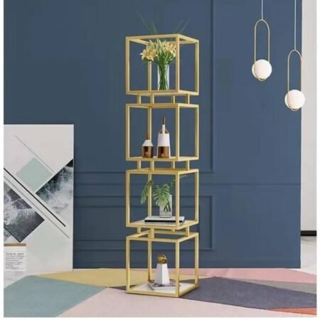 “4 Layer Gold Decoration Cage Stand”