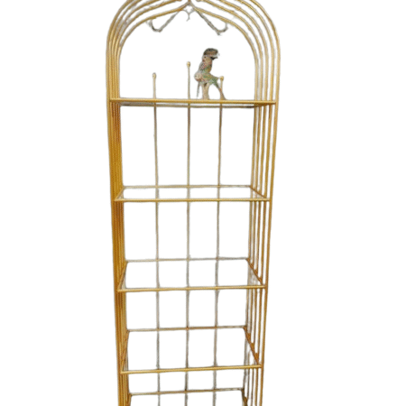 “5 Layer Gold Decoration Cage Stand”