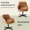 Modern PU Leather Leisure Chair (Single/Set Options)