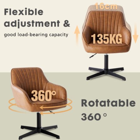 Modern PU Leather Leisure Chair (Single/Set Options)