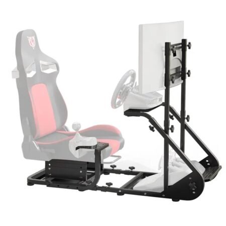 Adjustable Racing Wheel Simulator Cockpit (Multi-Brand Compatible)