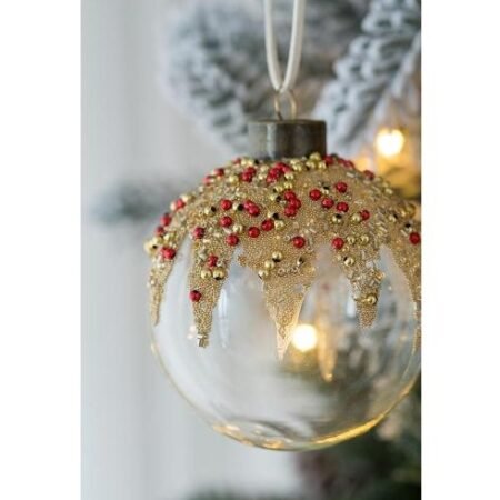 Glass Christmas Ball Ornaments Set (12-Pack)