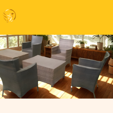 Rattan Garden Patio Furniture Set – Luxury Outdoor Sofa Set for Garden & Balcony