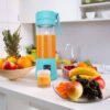 Portable 6-Blade USB Rechargeable Juicer Blender for Smoothies Shakes Baby Food and Outdoor Use | Random Color
