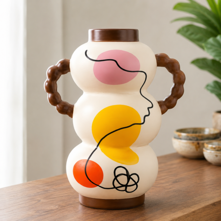 Ceramic Vase with Handles Medium