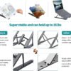Plastic Foldable & Portable Laptop Stand | Lightweight Adjustable Laptop Holder | High-Quality ABS