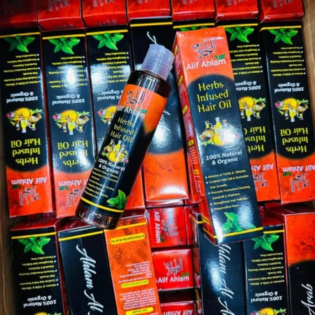 Alif Ahlam Herbs Infused Hair Oil | 100% Natural Organic Oils & Herbs