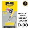 Dolphin D-08 Handsfree | Stereo Sound Earphones | Noise-Cancellation with Mic & Inline Controls