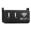 Black WiFi Router Storage Box & Wall Mount Shelf  Universal Cable Organizer | Space-Saving Holder for Modem, Set-Top Box & Smart Devices | Home & Office Use