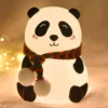 Panda LED Night Lamp | YH-608 Model | Soft Silicone Rechargeable Night Light | 7-Color Touch Control | Kids Bedroom, Nursery & Gift Decor