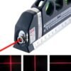 Laser Level Pro3 Multipurpose Tool | Vertical, Cross Line & Measuring Tape with Rulers