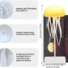 LED Jellyfish Lamp RGB Mood Light | Voice Control Fantasy Jellyfish Night Light | Decorative Bedroom & Living Room Lighting