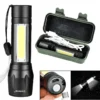 Metal COB Flashlight Torch  | Mini Rechargeable LED Work Light & Waterproof Emergency Penlight