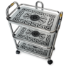3-Tier Stainless Steel Serving Trolley
