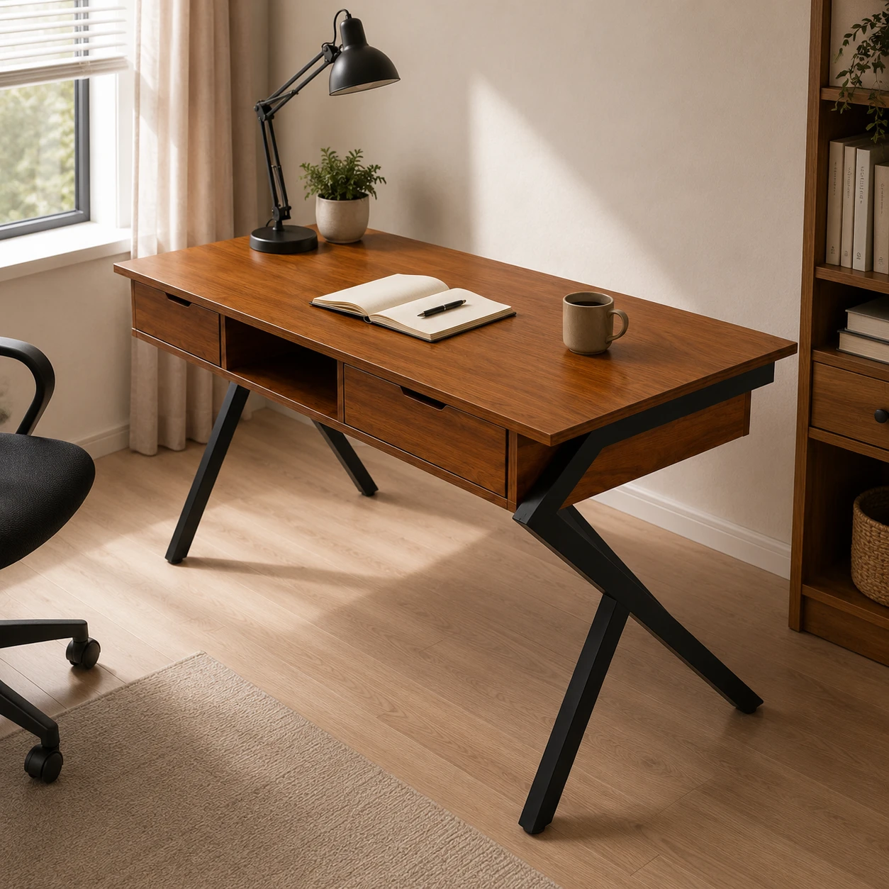 Brown Study & Computer Table
