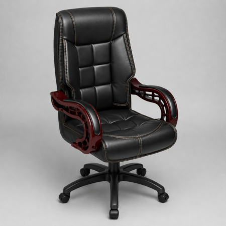 ElitePro Executive Revolving Chair Black Premium High Back Leather Office Chair in Pakistan