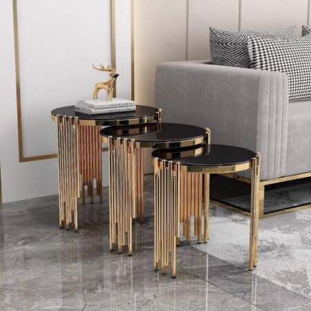 Luxury 3-Piece Nesting Side Table Set