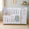 Kids Baby Cot with Storage Cabinet