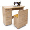 Portable Sewing Table with Storage Drawers
