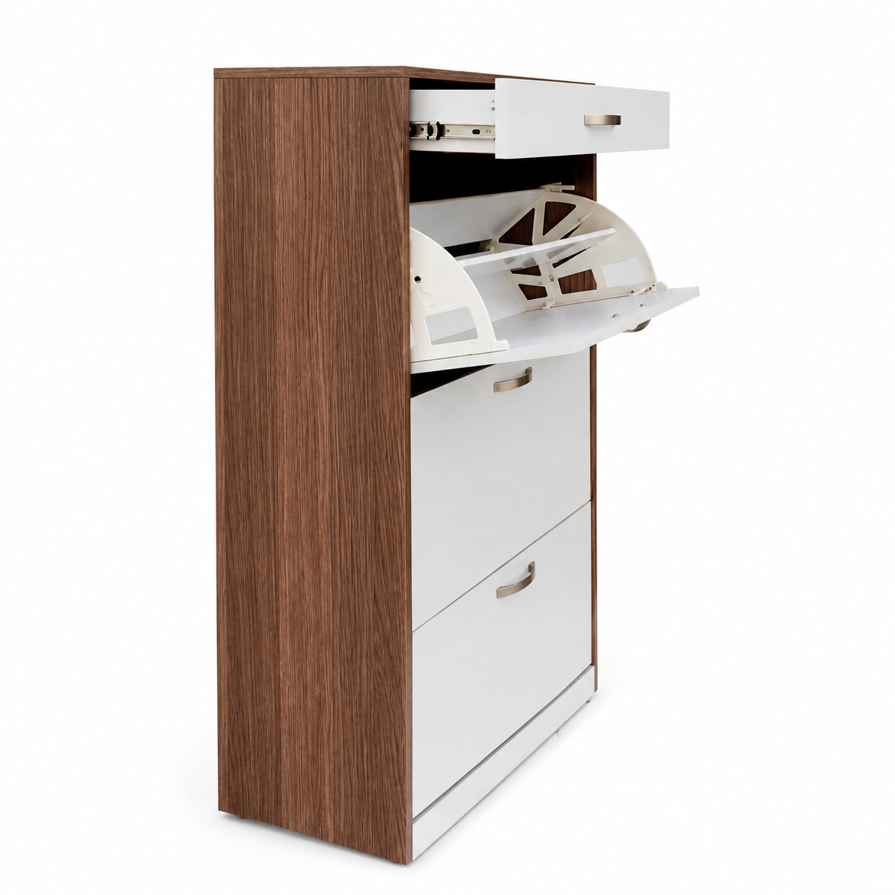 Wooden Shoe Rack Organizer Cabinet