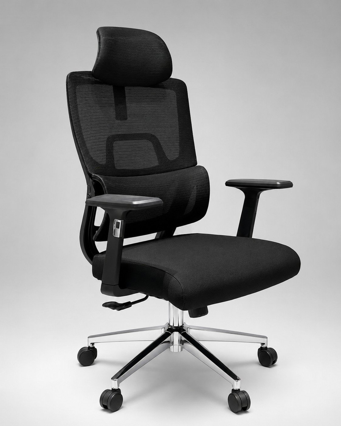 black mesh ergonomic office chair