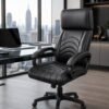 Black high back executive office chair