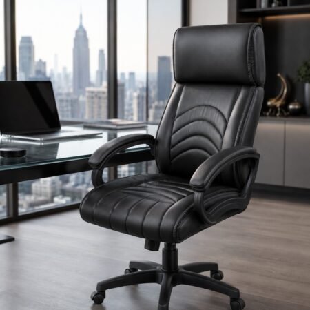 Black high back executive office chair