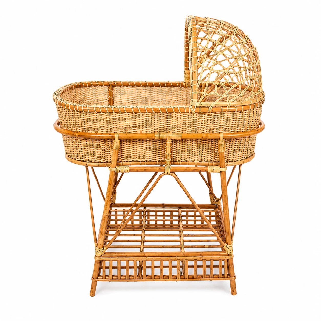 Rattan Baby Cart