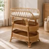Rattan Baby Changing Table - Baby Cart