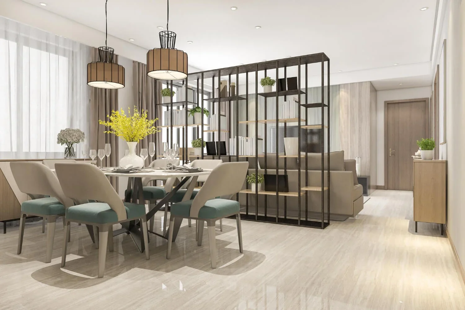 Warm residential living space
