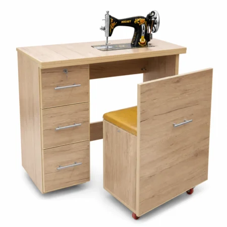Portable Sewing Table with Storage Drawers